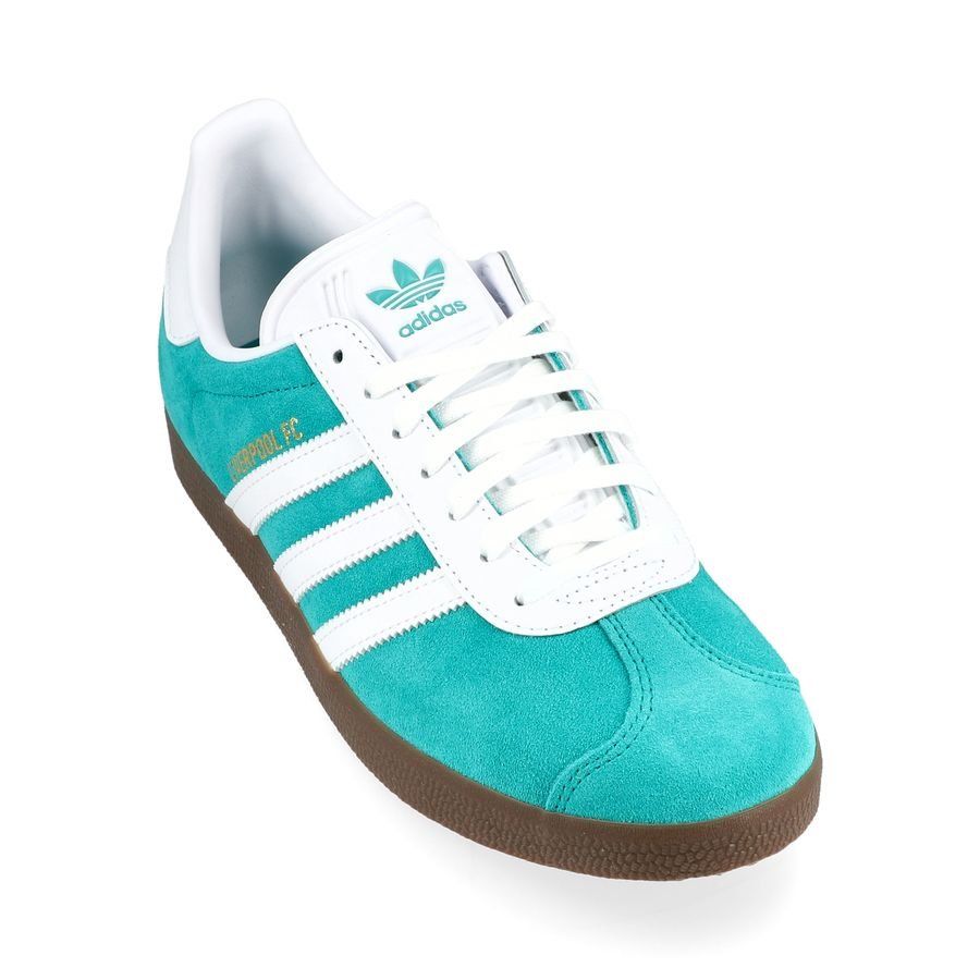 adidas Sneaker Gazelle Liverpool 3rd - Sea Green/Footwear White/Gum Dark Brown - Men's-SoccerKits Hub | Buy Soccer Jerseys Online